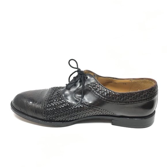 Mezlan Oxfords Shoes Size 9.5 W Espresso Crocodile main image 6